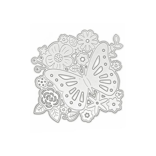 6 Pack: Butterfly & Flowers Cutting Die by Recollections™